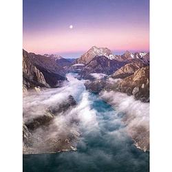 Foto van Wizard+genius over the mountains vlies fotobehang 192x260cm 4-banen