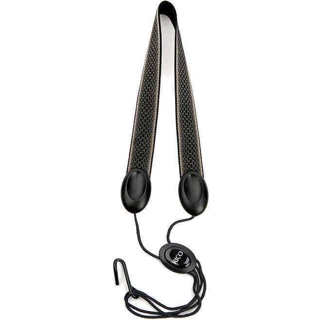 Foto van D'saddario woodwinds sla06 rico saxophone strap gray scales voor tenor- en baritonsax