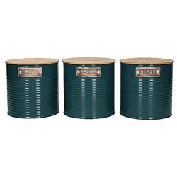 Foto van Kitchencraft - voorraadbussen, set van 3 stuks, 1 l, teal - kitchencraft