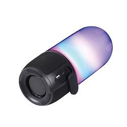 Foto van V-tac vt-7456 bluetooth speaker met rgb verlichting - 2x 3watt - zwart