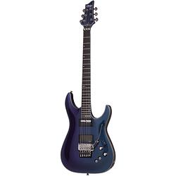 Foto van Schecter hellraiser hybrid c-1 fr s ultra violet elektrische gitaar met sustainiac