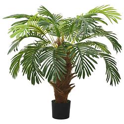 Foto van Vidaxl kunstplant met pot cycaspalm 90 cm groen