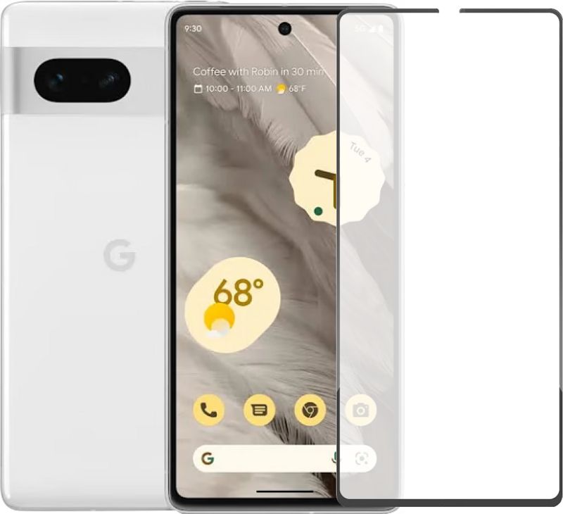 Foto van Google pixel 7 128gb wit 5g + panzerglass screenprotector