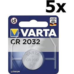 Foto van 5 stuks - varta cr2032 230mah 3v professional electronics lithium batterij