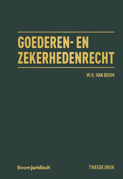 Foto van Goederen- & zekerhedenrecht - w.h. van boom - ebook (9789400113183)