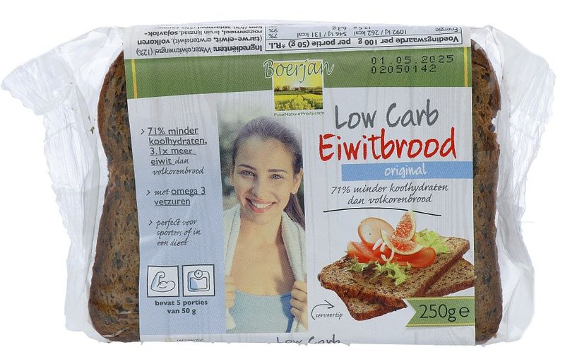 Foto van Boerjan low carb eiwitbrood