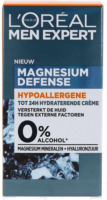 Foto van L'soréal paris men expert magnesium defence hypoallergene dagcrème