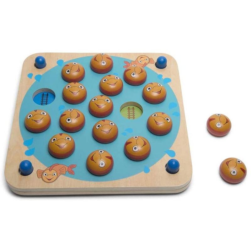 Foto van Bs toys memory-spel memo vissen 26 x 26 cm hout/karton 20-delig