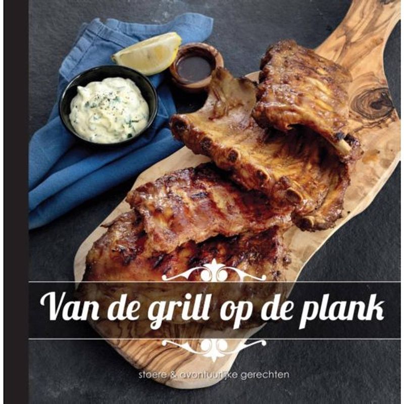 Foto van Van de grill op de plank