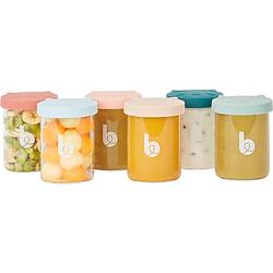 Foto van Babymoov isy bowls - 6 glazen bewaarpotjes - 250 ml