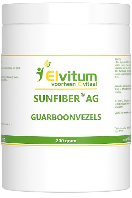 Foto van Elvitum sunfiber ag guarboonvezels poeder