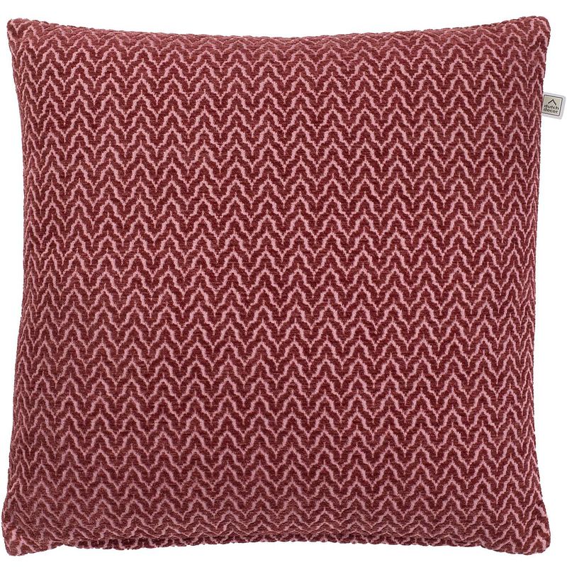 Foto van Dutch decor hilke - kussenhoes bordeaux 45x45 cm - rood - rood