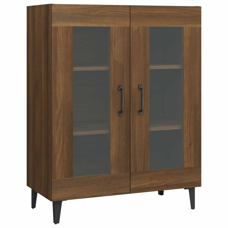 Foto van Vidaxl dressoir 69,5x34x90 cm bewerkt hout bruineikenkleurig