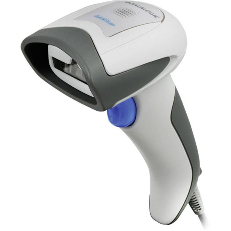 Foto van Datalogic quickscan i qd2131 barcodescanner kabel 1d imager wit handmatig usb