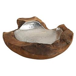 Foto van Must living fruit bowl apple - ø30 cm, teakwood with aluminium