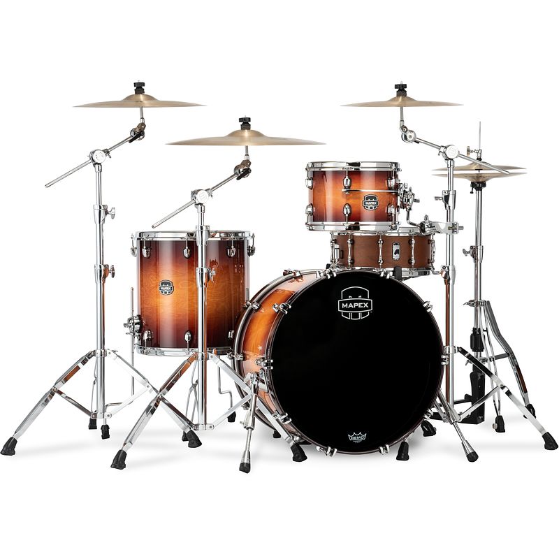 Foto van Mapex se426xhpo saturn evolution hybrid rock exotic sunburst 3d. shellset