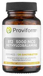 Foto van Proviform b12 5000mcg methylcobalamine zuigtabletten