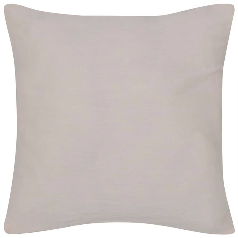 Foto van The living store kussenhoezen - katoenen hoes 40x40cm - beige - ritssluiting