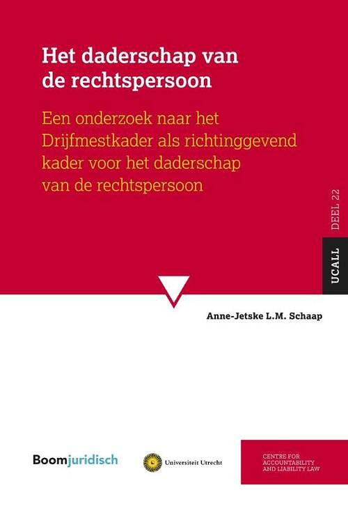 Foto van Het daderschap van de rechtspersoon - a.l.m. schaap - paperback (9789462126633)