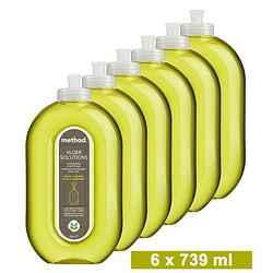 Foto van Method poetsmiddel - citroen & gember - voordeelverpakking 6 x 739 ml