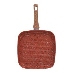 Foto van Livington copper & stone pan grillpan - 28 cm