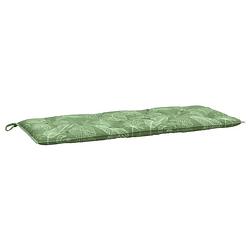 Foto van The living store tuinbankkussen - polyester - 120 x 50 x 7 cm - frisse uitstraling - comfortabel