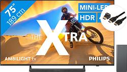 Foto van Philips the xtra 75pml9009 - qd miniled (2024) + soundbar + hdmi kabel