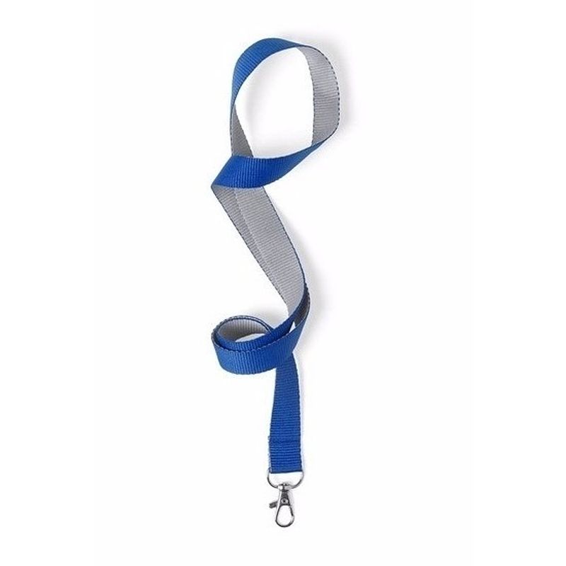 Foto van 40 keycords blauw/grijs 2 x 50 cm - keycords