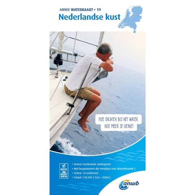 Foto van Nederlandse kust - anwb waterkaart