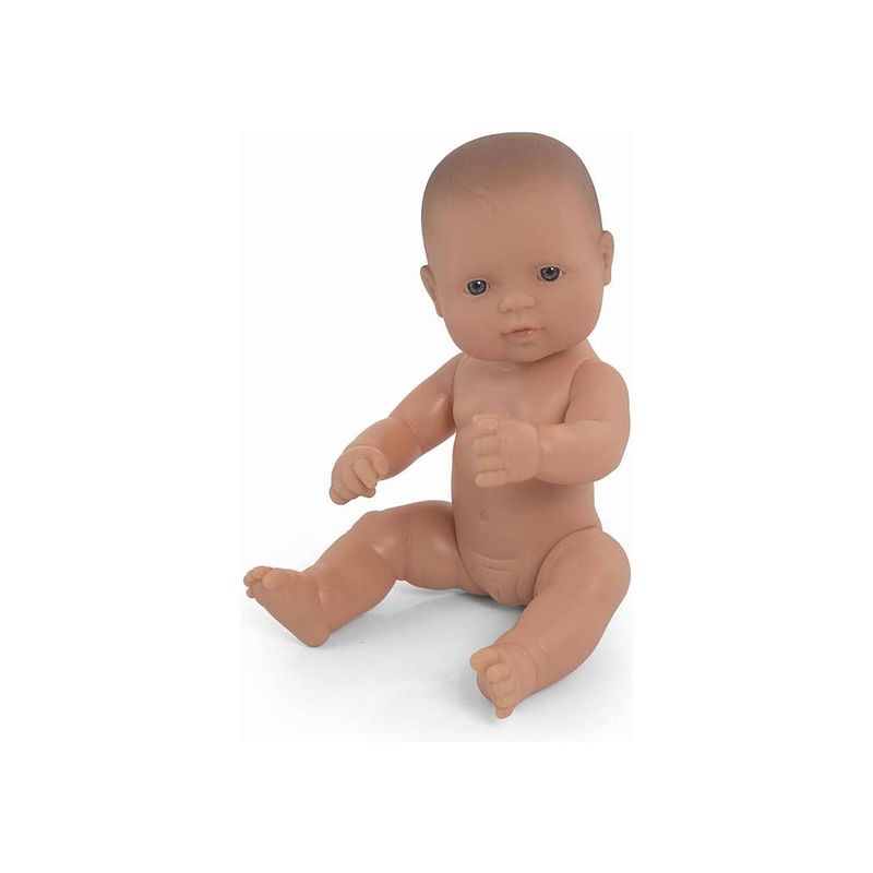 Foto van Miniland babypop europees meisje 32 cm blank