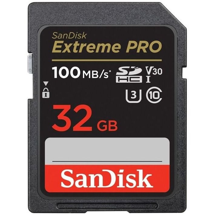 Foto van Sandisk sdhc extreme pro 32gb 100/90 mb/s - v30 - rescue pro dl 2y micro sd-kaart zwart