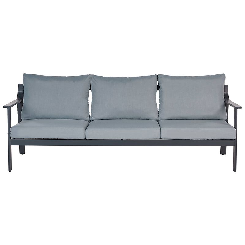 Foto van Beliani kiato - tuinsofa-grijs-aluminium