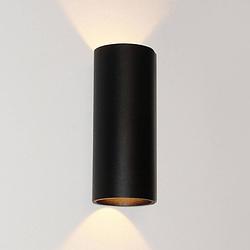 Foto van Lamponline wandlamp brody 2 lichts h 18 cm zwart