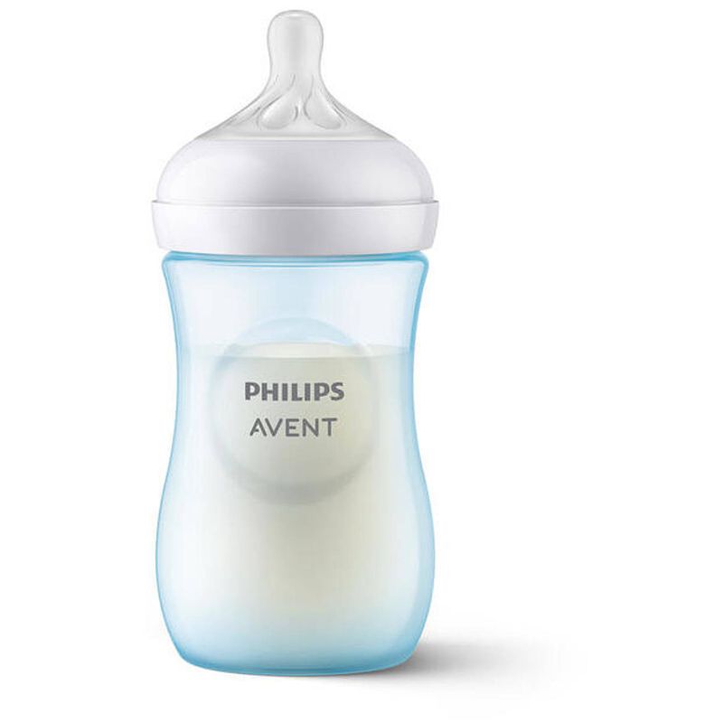 Foto van Philips avent - babyfles - natural response - 1 stuk - blauw - 260ml