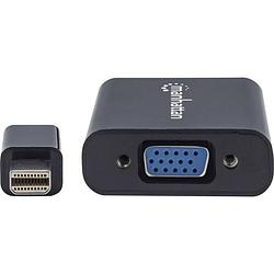 Foto van Manhattan 151504 mini-displayport adapter [1x mini-displayport stekker - 1x vga-bus] zwart 16.00 cm