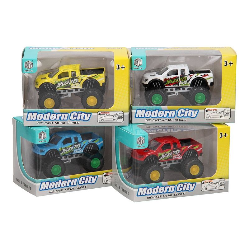 Foto van - die-cast pull back monstertruck