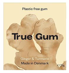 Foto van True gum ginger & turmeric