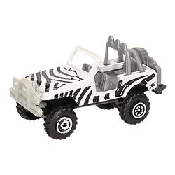 Foto van Jeep safari speelgoedauto zebra print 7 cm