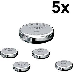 Foto van 5 stuks - varta v361 18mah 1.55v horloge knoopcel batterij