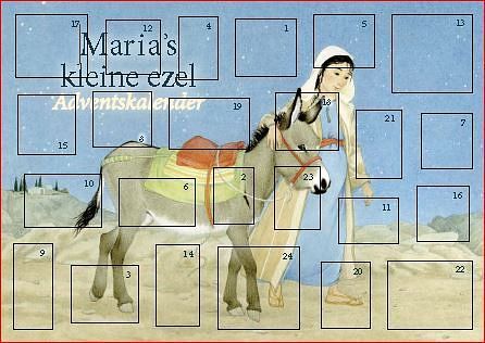 Foto van Adventskalender maria's kleine ezel - gunhild sehlin - paperback (9789060388273)