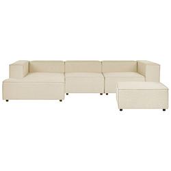 Foto van Beliani aprica - modulaire sofa-beige-linnen