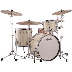 Foto van Ludwig classic maple fab vintage white marine 3-delige shellset