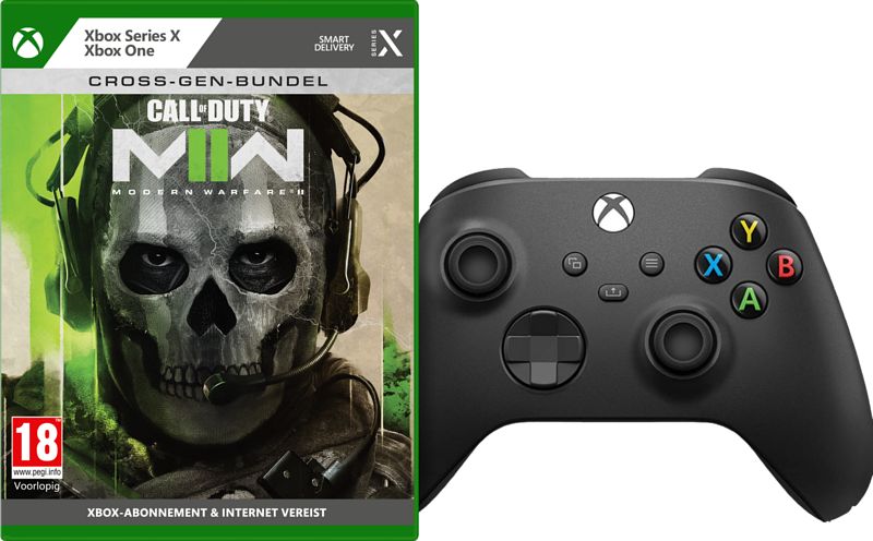 Foto van Call of duty xbox one/series x + xbox wireless controller zwart