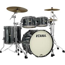 Foto van Tama ma42tzus-bcs starclassic maple black clouds & silver linings 4d. shellset smoked black nickel hardware