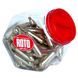 Foto van Roto co2-patronen 12 gram met schroefdraad 60 stuks