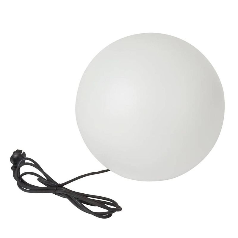 Foto van Perel design terraslamp globe 38 cm