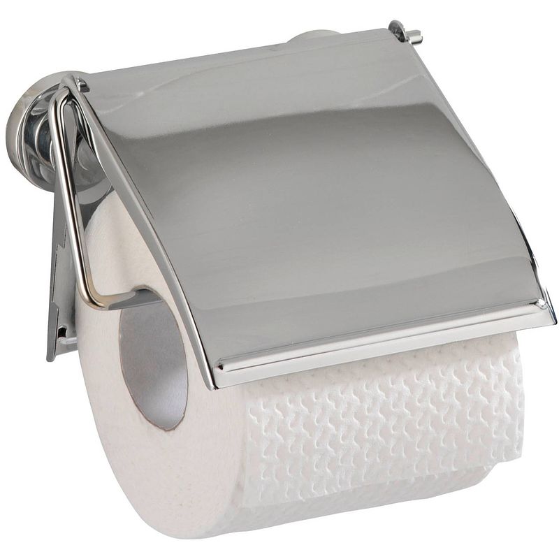 Foto van Wenko toiletrolhouder power-loc 3,5 x 13,5 x 12 cm chroom