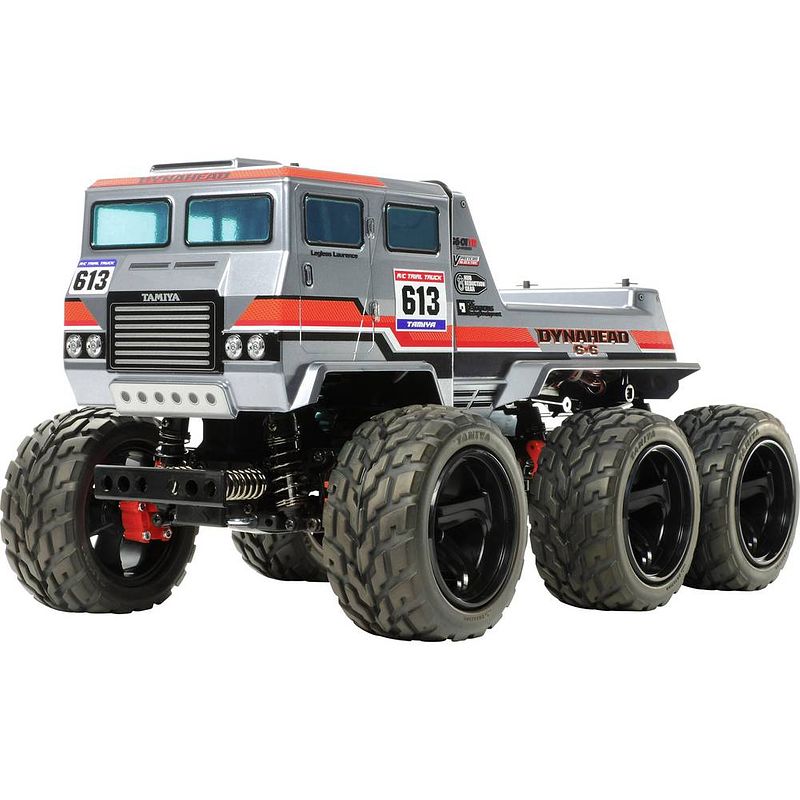 Foto van Tamiya dynahead 6x6 brushed 1:18 rc auto elektro monstertruck 4wd bouwpakket