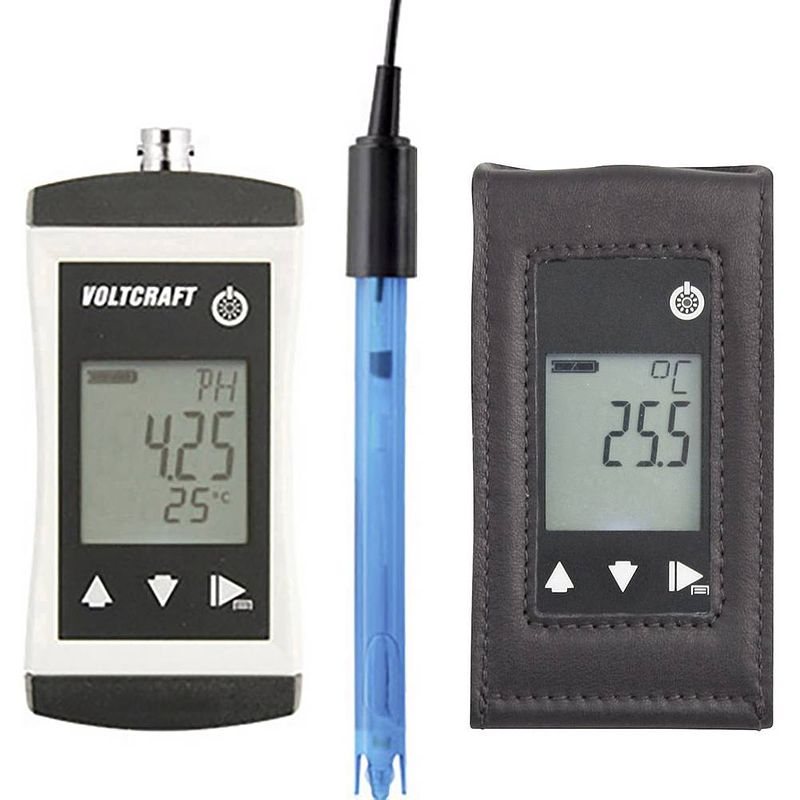 Foto van Voltcraft kbm-110 + tg-400 ph-meter redox (orp), temperatuur, ph-waarde