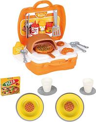 Foto van Pilsan speelgoed pizzaset oranje 35 delig
